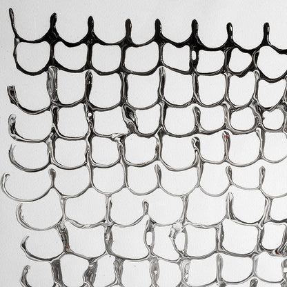 Mercana - Lines II by Studio M a handmade Original Framed Artwork under Glass - 11641 view 3