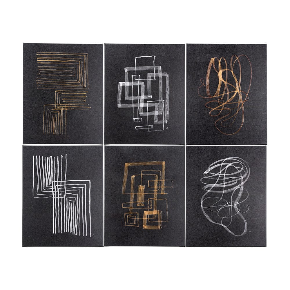 Mercana - Lines V by Mercana Studio a Hand Embellished Textured Canvas - 102145-S view 8