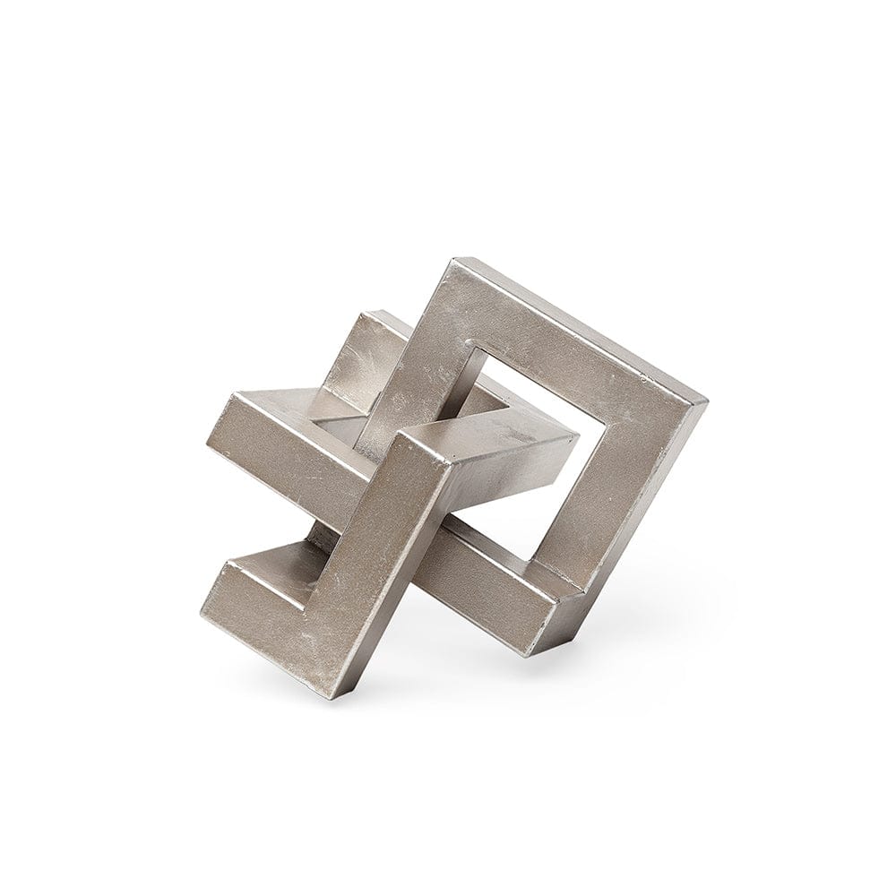 Mercana - Link Small Silver Metal Sculpture Decorative Object - 67014 view 1