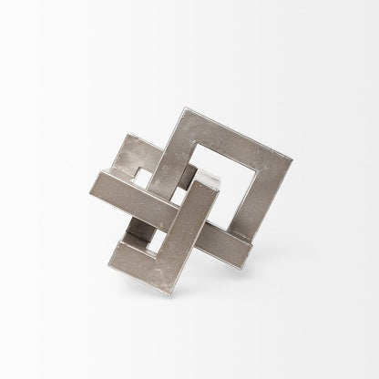 Mercana - Link Small Silver Metal Sculpture Decorative Object - 67014 view 3