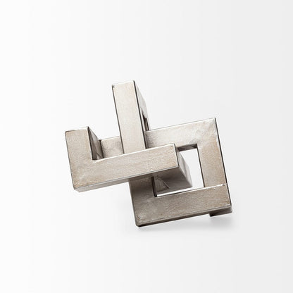 Mercana - Link Small Silver Metal Sculpture Decorative Object - 67014 view 5