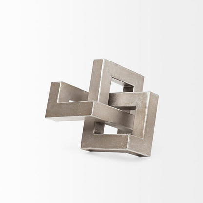 Mercana - Link Small Silver Metal Sculpture Decorative Object - 67014 view 6
