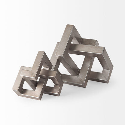 Mercana - Link Small Silver Metal Sculpture Decorative Object - 67014 view 8