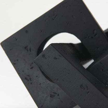 Mercana - Linx Small Matte Black Resin Sculpture Decorative Object - 70175 view 5