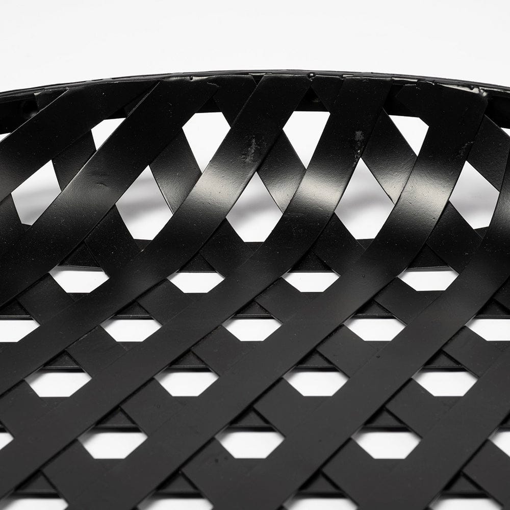 Mercana - Lito Black Woven Metal Round Serving Trays (Set of 2) - 68951 view 6
