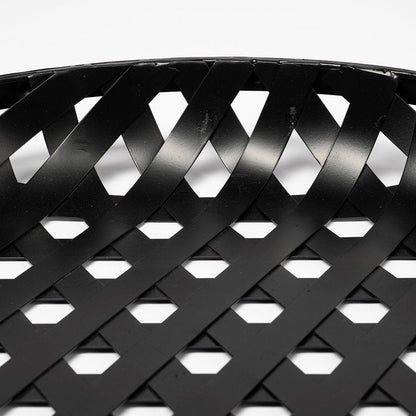 Mercana - Lito Black Woven Metal Round Serving Trays (Set of 2) - 68951 view 6