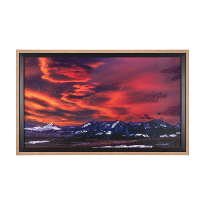 Mercana - Livingston Peak by Gary Blatter a Hand Embelished Textured Framed Art Print Matted under Glass - 15402 view 1