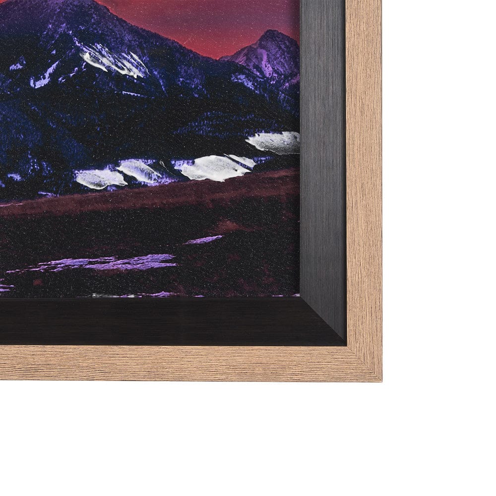 Mercana - Livingston Peak by Gary Blatter a Hand Embelished Textured Framed Art Print Matted under Glass - 15402 view 3