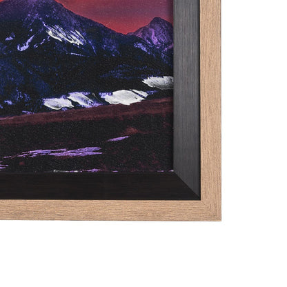 Mercana - Livingston Peak by Gary Blatter a Hand Embelished Textured Framed Art Print Matted under Glass - 15402 view 3