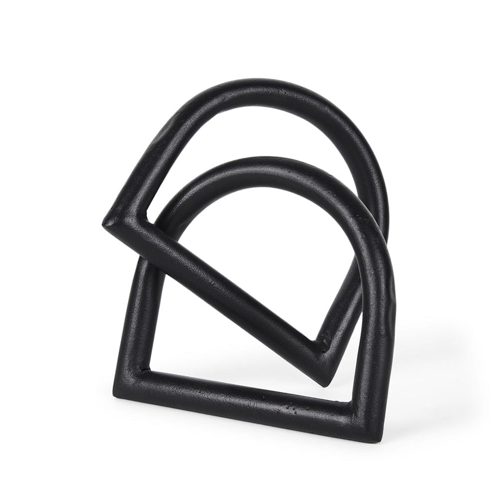 Mercana - Locke Large Matte Black Metal Decorative Object - 70527_CLOSEOUT view 1