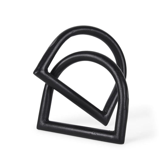 Mercana - Locke Large Matte Black Metal Decorative Object - 70527_CLOSEOUT view 1
