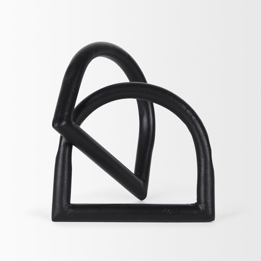 Mercana - Locke Large Matte Black Metal Decorative Object - 70527_CLOSEOUT view 2