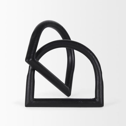 Mercana - Locke Large Matte Black Metal Decorative Object - 70527_CLOSEOUT view 2