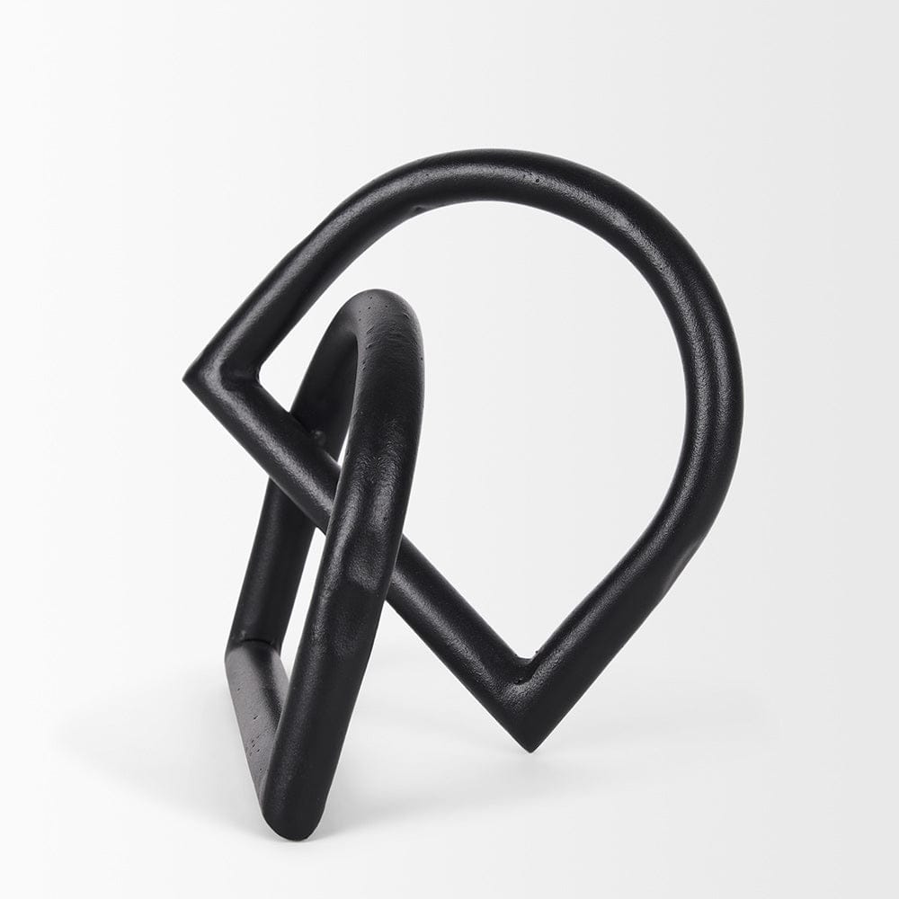Mercana - Locke Large Matte Black Metal Decorative Object - 70527_CLOSEOUT view 3