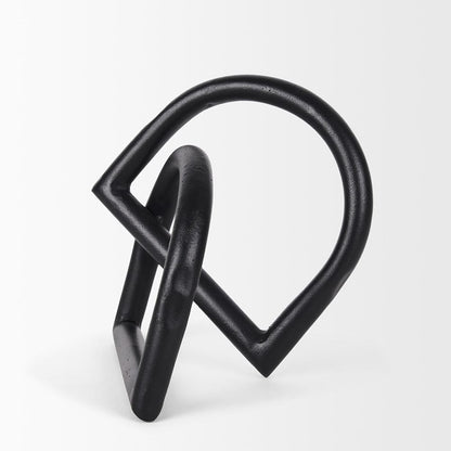 Mercana - Locke Large Matte Black Metal Decorative Object - 70527_CLOSEOUT view 3