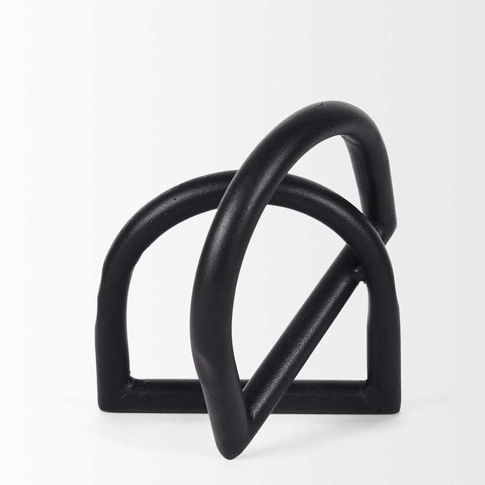 Mercana - Locke Large Matte Black Metal Decorative Object - 70527_CLOSEOUT view 4