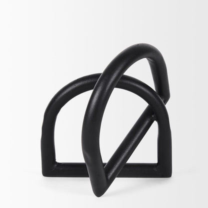 Mercana - Locke Large Matte Black Metal Decorative Object - 70527_CLOSEOUT view 4