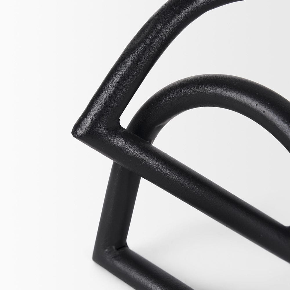 Mercana - Locke Large Matte Black Metal Decorative Object - 70527_CLOSEOUT view 5