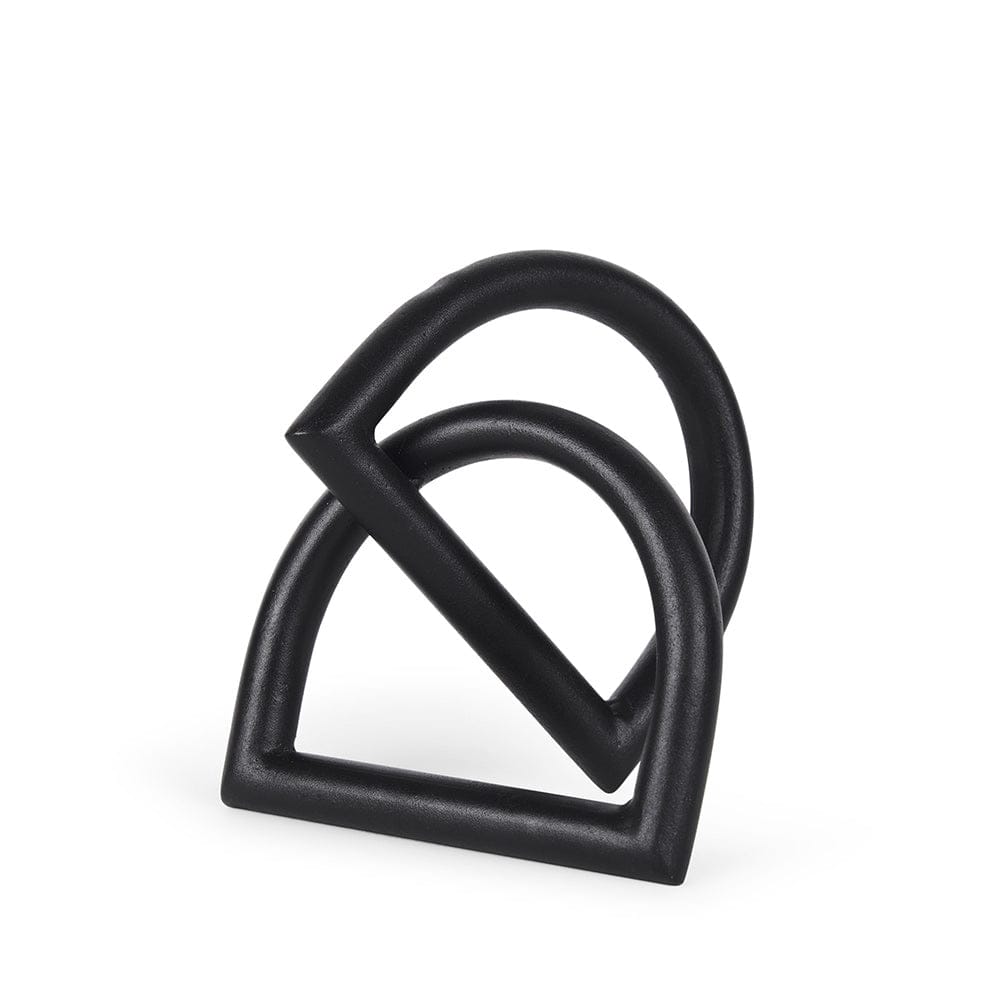 Mercana - Locke Small Matte Black Metal Decorative Object - 70526_CLOSEOUT view 1