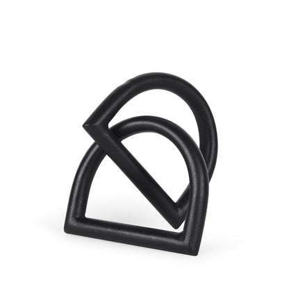 Mercana - Locke Small Matte Black Metal Decorative Object - 70526_CLOSEOUT view 1