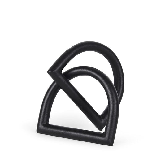 Mercana - Locke Small Matte Black Metal Decorative Object - 70526_CLOSEOUT view 1