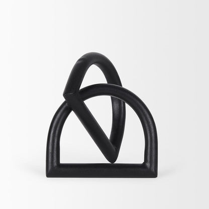 Mercana - Locke Small Matte Black Metal Decorative Object - 70526_CLOSEOUT view 2