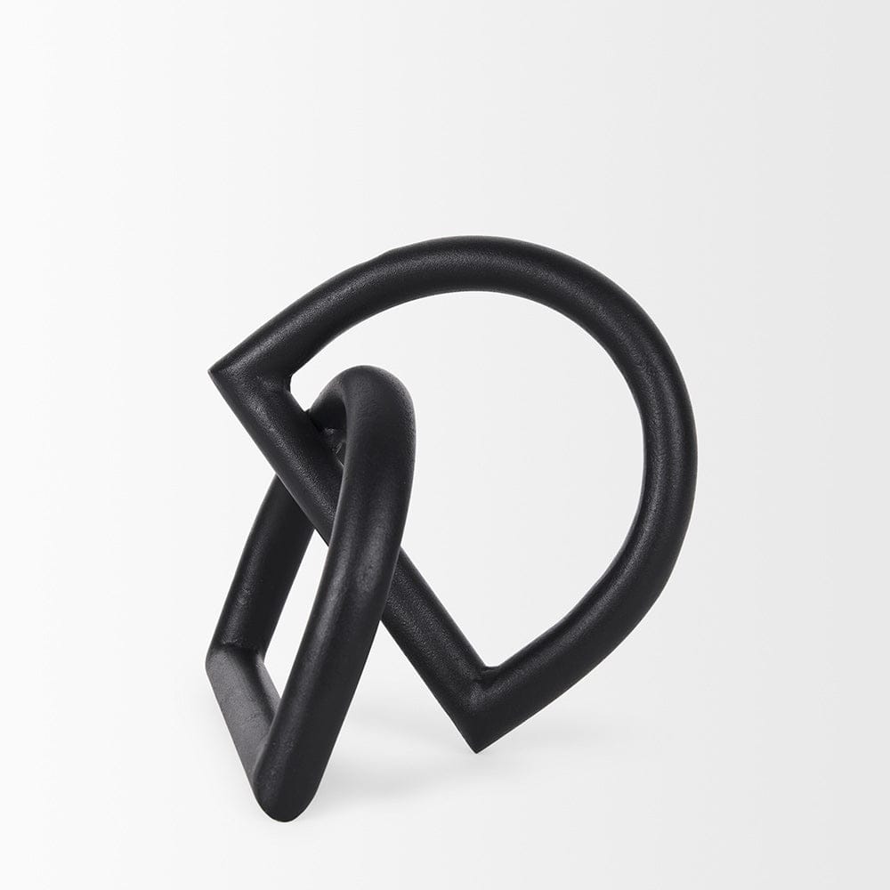 Mercana - Locke Small Matte Black Metal Decorative Object - 70526_CLOSEOUT view 3