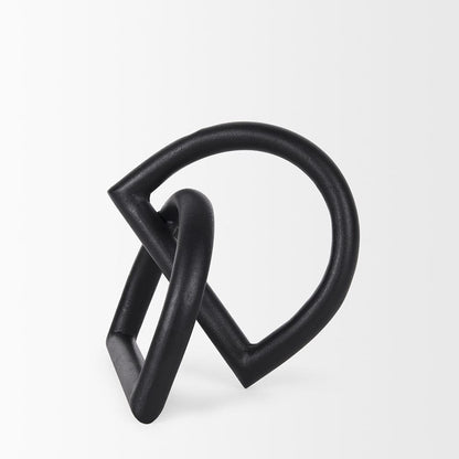 Mercana - Locke Small Matte Black Metal Decorative Object - 70526_CLOSEOUT view 3