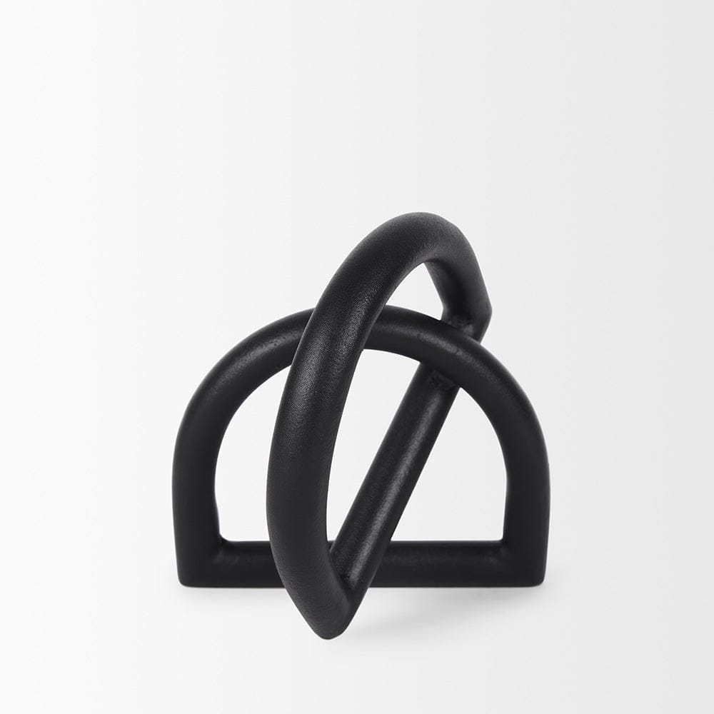 Mercana - Locke Small Matte Black Metal Decorative Object - 70526_CLOSEOUT view 4