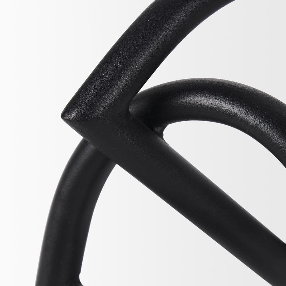 Mercana - Locke Small Matte Black Metal Decorative Object - 70526_CLOSEOUT view 5