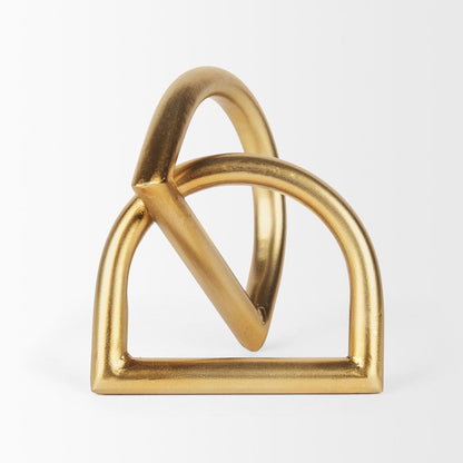 Mercana - Locke Small Matte Gold Metal Decorative Object - 70528_CLOSEOUT view 2