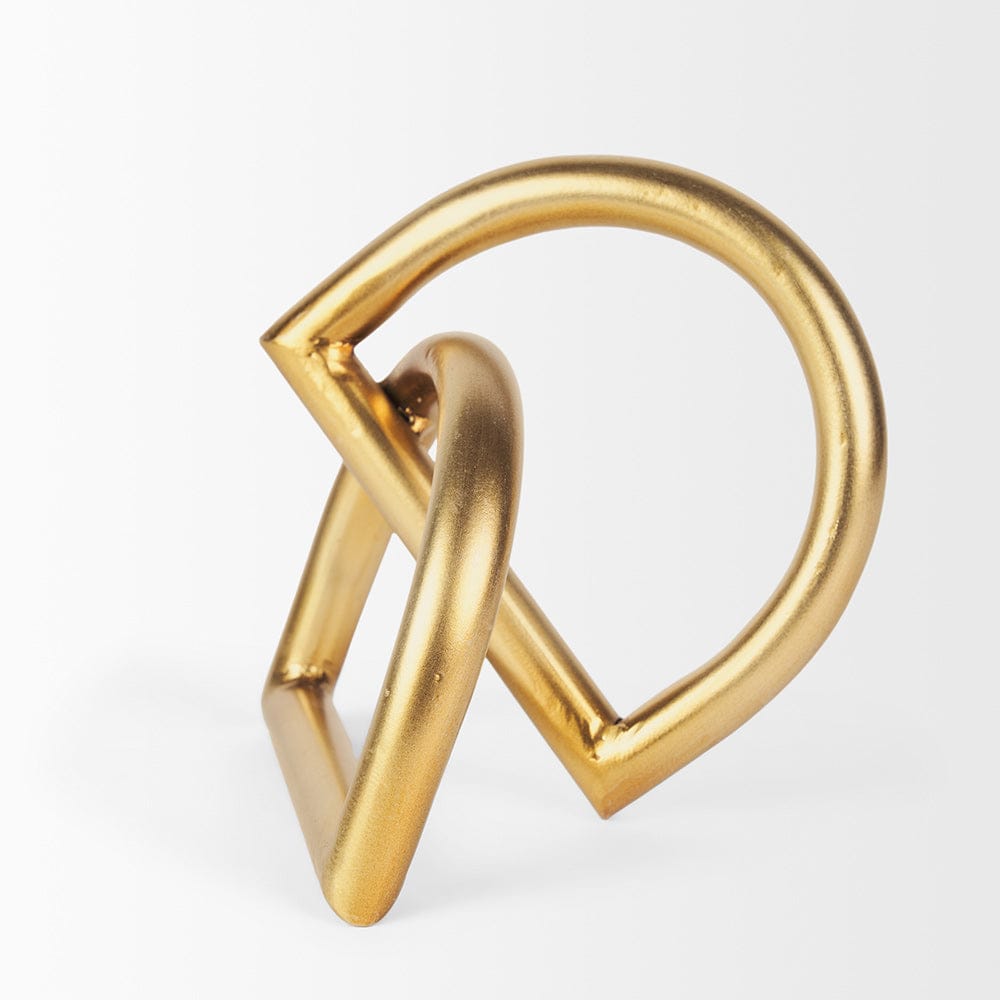 Mercana - Locke Small Matte Gold Metal Decorative Object - 70528_CLOSEOUT view 3