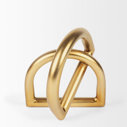 Mercana - Locke Small Matte Gold Metal Decorative Object - 70528_CLOSEOUT view 4