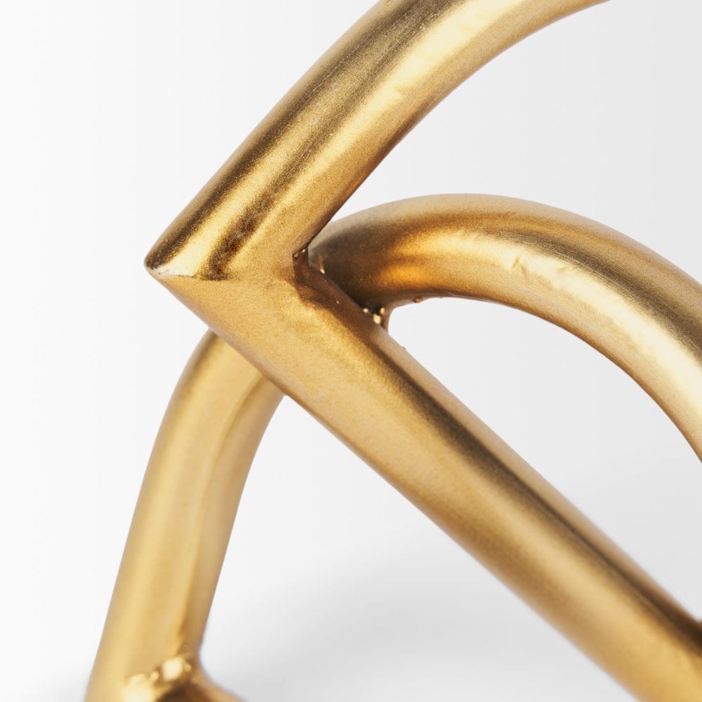 Mercana - Locke Small Matte Gold Metal Decorative Object - 70528_CLOSEOUT view 5