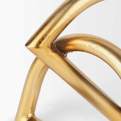 Mercana - Locke Small Matte Gold Metal Decorative Object - 70528_CLOSEOUT view 5