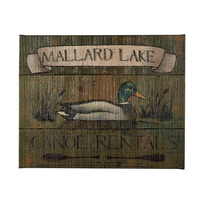 Mercana - Lodge Signs IV by James Wiens a Hand Embellished Textured Canvas - 101841-L view 1