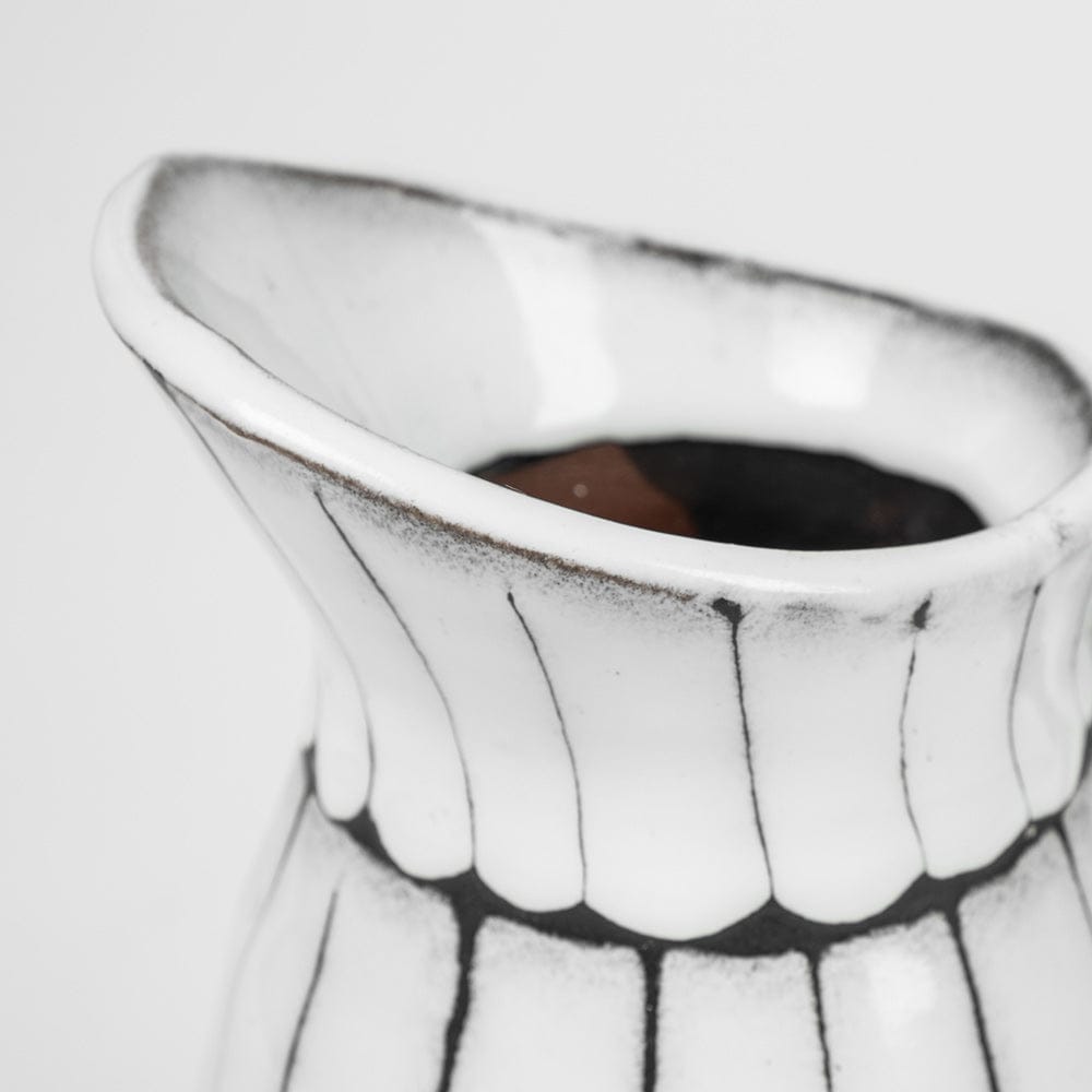 Mercana - Lome Small White/Black Ceramic Jug - 68100 view 3
