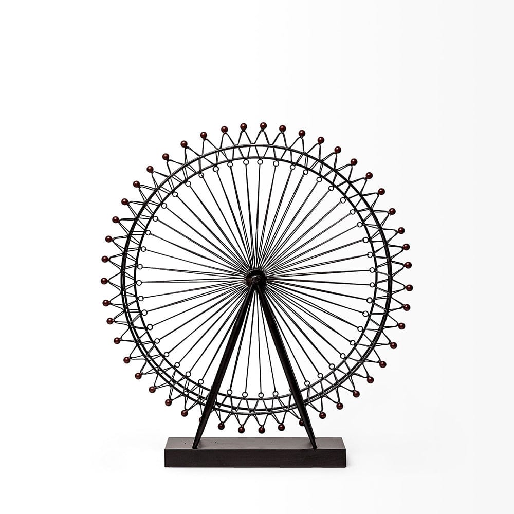 Mercana - London Eye 3L x 25W Black Metal London Eye Replica - 57117 view 3