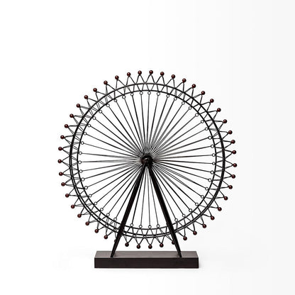Mercana - London Eye 3L x 25W Black Metal London Eye Replica - 57117 view 3