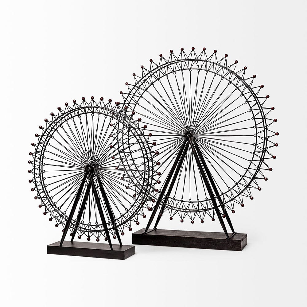 Mercana - London Eye 3L x 25W Black Metal London Eye Replica - 57117 view 5