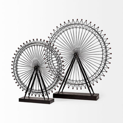 Mercana - London Eye 3L x 25W Black Metal London Eye Replica - 57117 view 5
