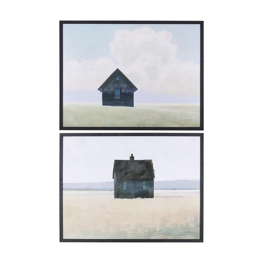 Mercana - Lonely Landscape II by Mercana Studio a Hand Embellished Textured Framed Art Print - 14260 view 8