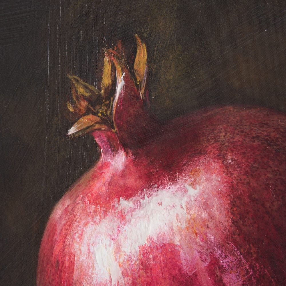 Mercana - Lonely Pomegranate by Mercana Studio a Hand Embellished Textured Canvas - 102632-L view 6