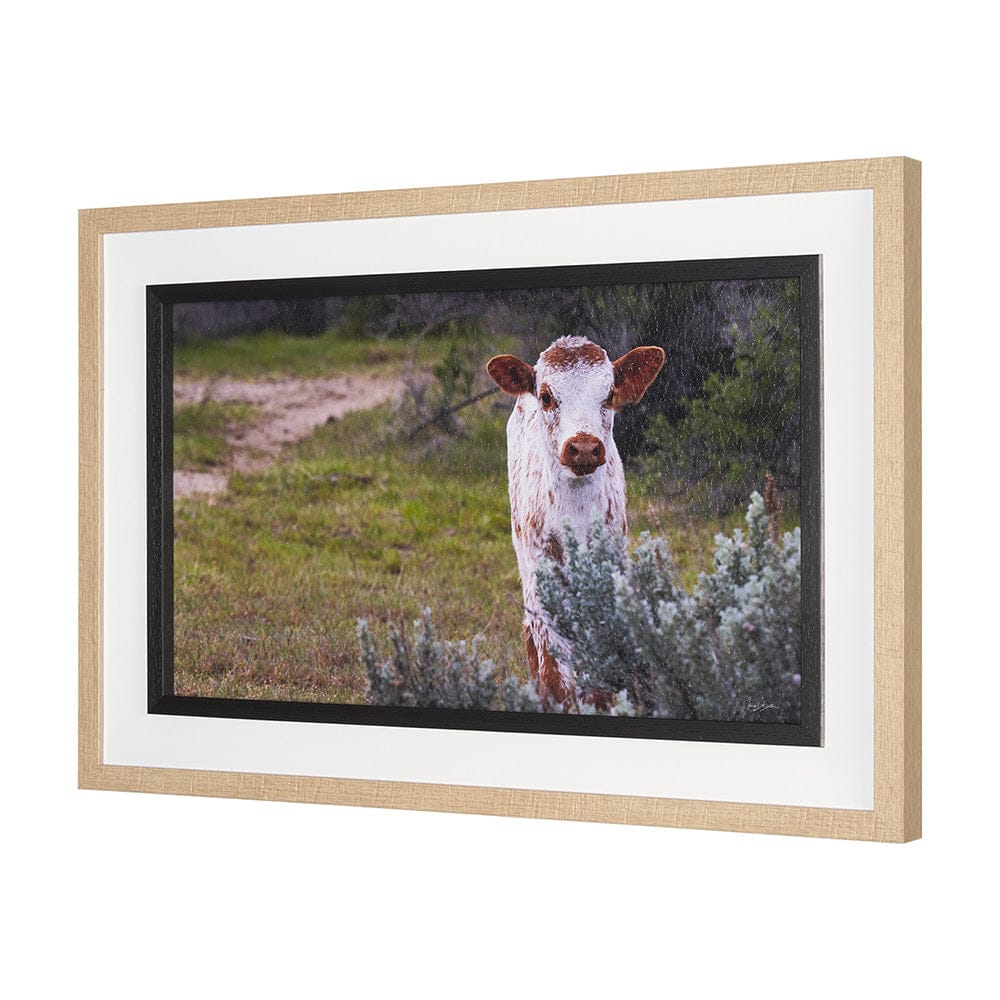 Mercana - Longhorn 7 by Gary Blatter a Hand Embellished Framed Art Print Matted under Glass - 15497 view 2