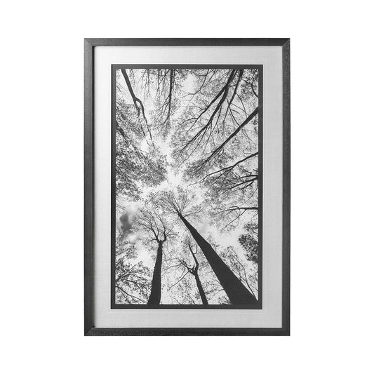 Mercana - Looking Up I BW by Mercana Studio a Hand Embellished Textured Framed Art Print Matted under Glass - 12700 view 1