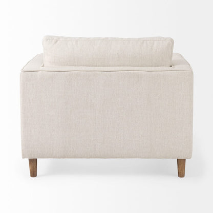 Mercana - Loretta 40.7L x 36.2W x 33.9H Cream Fabric Chair W/ Two Bolster Cushions - 69623 view 4