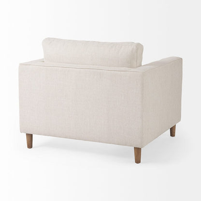 Mercana - Loretta 40.7L x 36.2W x 33.9H Cream Fabric Chair W/ Two Bolster Cushions - 69623 view 5