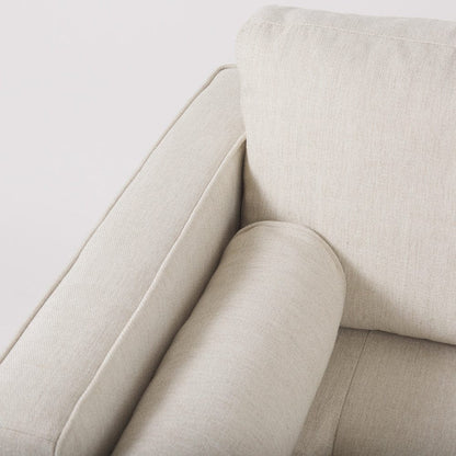 Mercana - Loretta 40.7L x 36.2W x 33.9H Cream Fabric Chair W/ Two Bolster Cushions - 69623 view 7