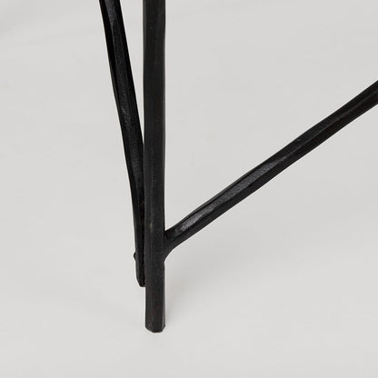 Mercana - Lorlei Marble Top w/ Gray Iron Base Console Table - 69248-AB view 7