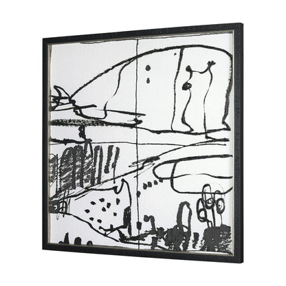 Mercana - Lost Treasure Map III by Mercana Studio a Hand Embellished Textured Framed Art Print - 15328 view 2